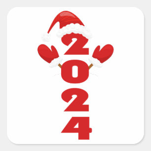 Merry christmas Day, christmas 2024 gifts Square Sticker