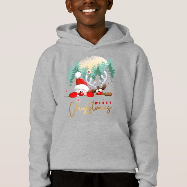 Merry Christmas Day | Kids Pullover Hoodie (Front)