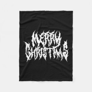 Merry Christmas. Death Metal Fleece Blanket