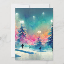 Merry Christmas decorated Christmas tree card card