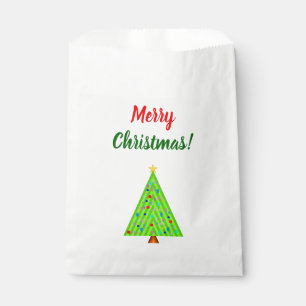 "Merry Christmas!" + Decorated Christmas Tree Favour Bag