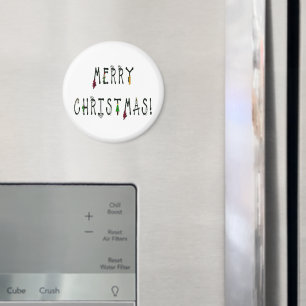 Merry Christmas Decoration Font Magnet