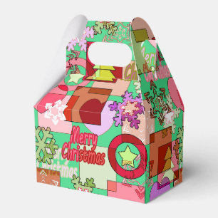 Merry Christmas decoration ornament snowflake hear Favour Box