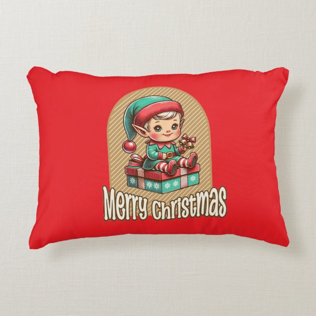 Merry Christmas. Decorative Cushion (Front)