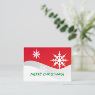 Merry Christmas! Decorative snowflakes. Card