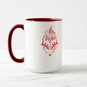 Merry Christmas Deer Mug