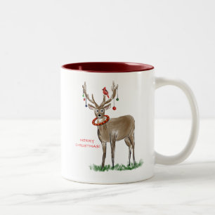 Merry Christmas Deer Mug