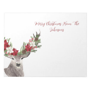 Merry Christmas Deer Notepad