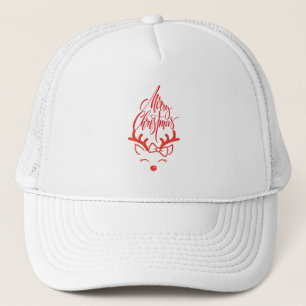 Merry Christmas Deer Trucker Hat