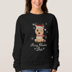 Merry Christmas Deer Ugly Xmas 1 Sweatshirt