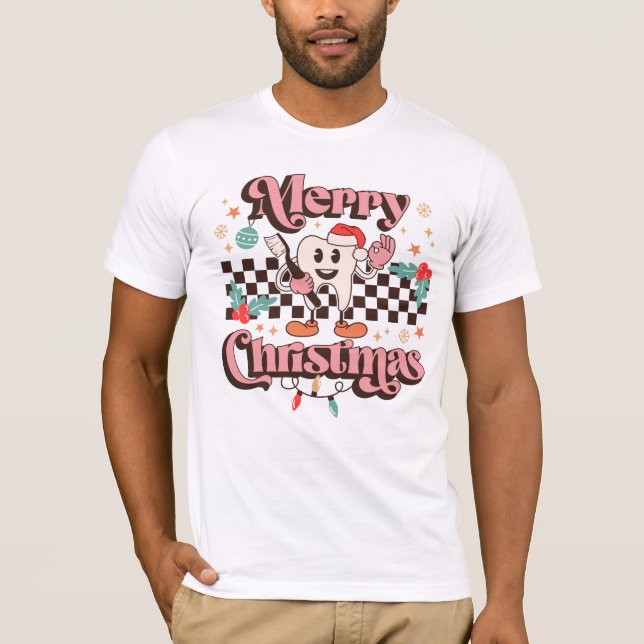 Merry Christmas Dentistry T-Shirt (Front)
