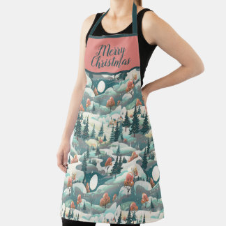 MERRY CHRISTMAS DESIGN  APRON