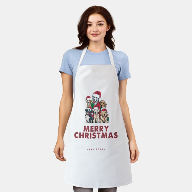 Merry Christmas Design Apron (Worn)