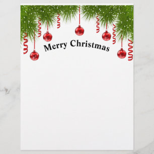 Merry Christmas design Custom Letterhead