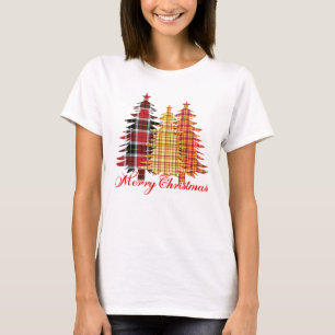 Merry Christmas design with seamless patterns T-Shirt