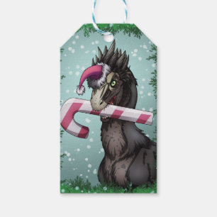 Merry Christmas Dinosaur Gift Tags