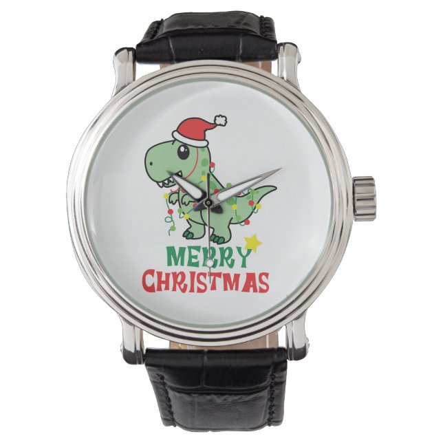 merry christmas dinosaur watch (Front)