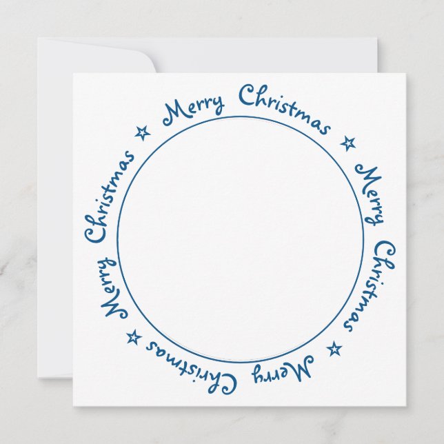 Merry Christmas Dog Black Labrador Retriever Holiday Card (Front)