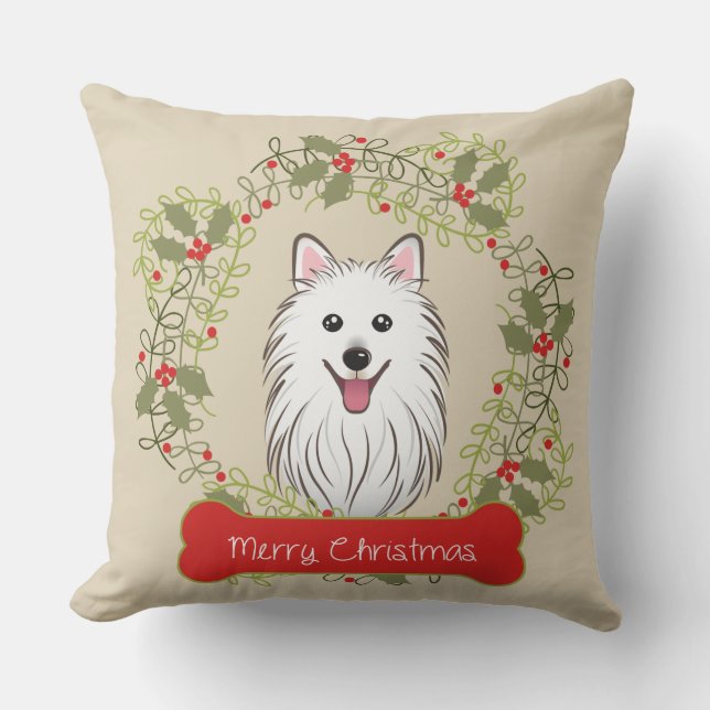 Merry Christmas Dog Breed Cushion (Front)
