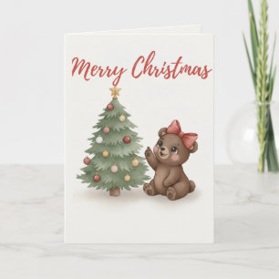 Merry Christmas Dog Card Cosy Holiday Illustration