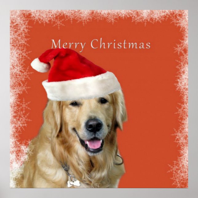 Merry Christmas Doggy Poster (Front)