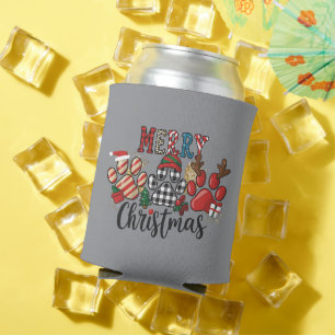 Merry Christmas Dogs Dog Mum Paws Can Cooler
