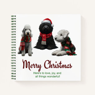 Merry Christmas Dogs Notebook
