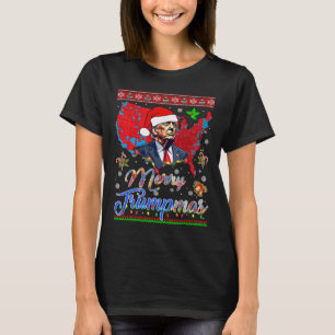 Merry Christmas Donald Trump Santa Family Xmas T-Shirt