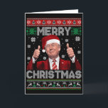 Merry Christmas Donald Trump Santa Family Xmas Ugl Card<br><div class="desc">Merry Christmas Donald Trump Santa Family Xmas Ugly Sweater</div>