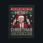 Merry Christmas Donald Trump Santa Family Xmas Ugl Fleece Blanket<br><div class="desc">Merry Christmas Donald Trump Santa Family Xmas Ugly Sweater</div>