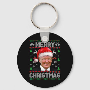 Merry Christmas Donald Trump Santa Family Xmas Ugl Key Ring