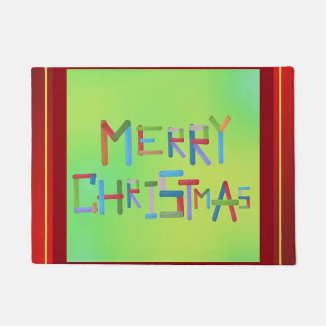 Merry Christmas Door Mat (Front)