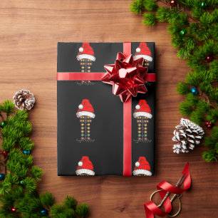 Merry Christmas Drag Racing Christmas Tree Wrapping Paper