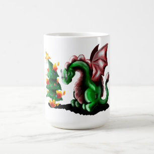 Merry Christmas Dragon Coffee Mug