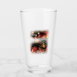 Merry Christmas Drinkware Glass