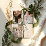 Merry Christmas Elegant Bow Present Photo Collage Holiday Card<br><div class="desc">Celebrate the joy of the holiday season with our "Merry Christmas Elegant Bow Present Photo Collage Christmas Card." This card is the perfect blend of elegance and whimsy, designed to showcase your cherished memories in a delightful and festive manner. The design prominently features our sophisticated Christmas Bow and Ribbon motif,...</div>