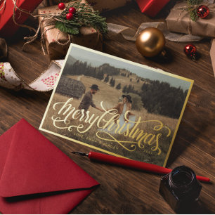 Merry Christmas   Elegant Christmas Holiday Photo