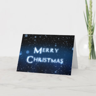 Merry Christmas elegant Christmas sparkles Card