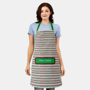 Merry Christmas Elegant & Modern Customise  Apron