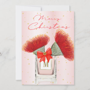 Merry Christmas Elegant Red Floral Perfume