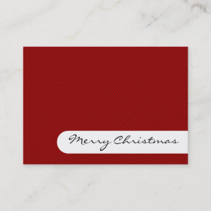 Merry Christmas - Elegant Stripes - Business Card