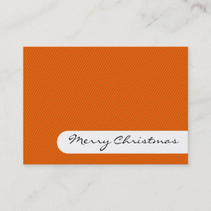 Merry Christmas - Elegant Stripes - Business Card