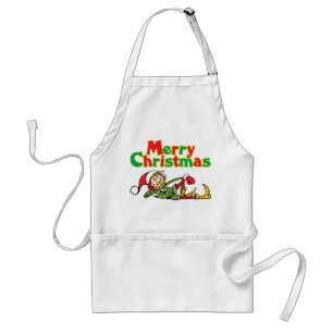 Merry Christmas Elf Apron