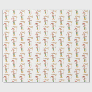 Merry Christmas Elf wrapping paper