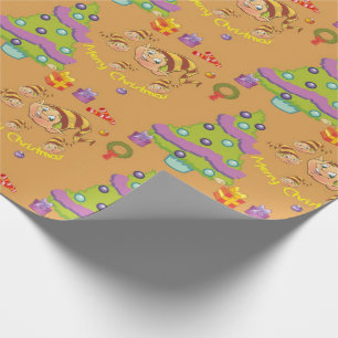 Merry Christmas Elfs Wrapping Paper