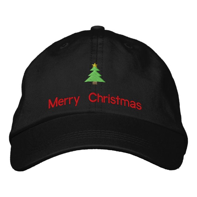Merry Christmas Embroidered Hat (Front)