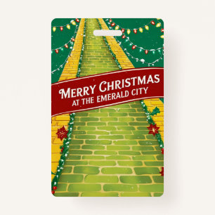 Merry Christmas Emerald City  ID Badge