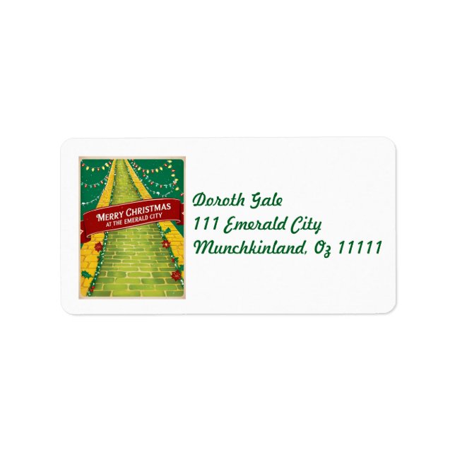 Merry Christmas Emerald City  Label (Front)