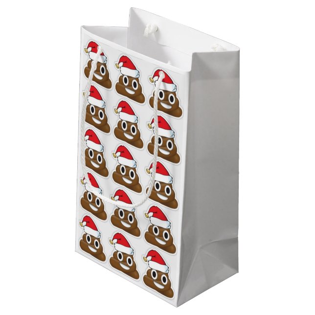 Merry Christmas emoji Small Gift Bag (Back Angled)