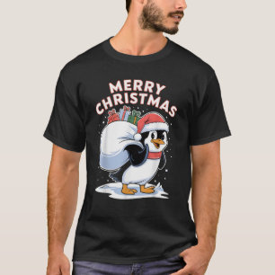Merry Christmas Emperor Penguin  T-Shirt